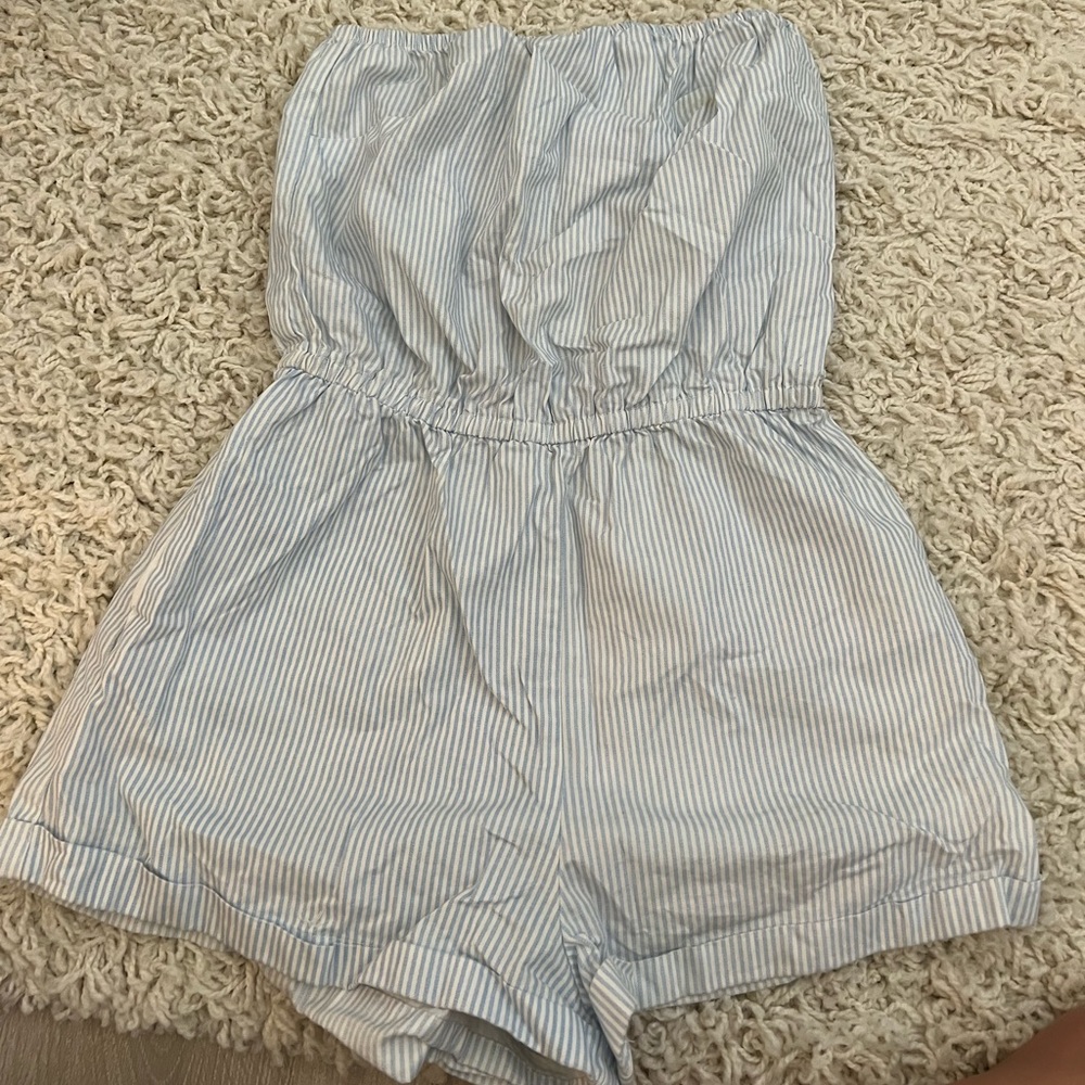 UO pinstripe romper (S)